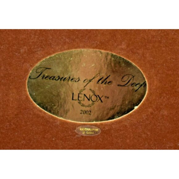 Lenox Treasures of the Deep Dolphin Seabed Large Vintage Figurine 2002 - Picture 7 of 9